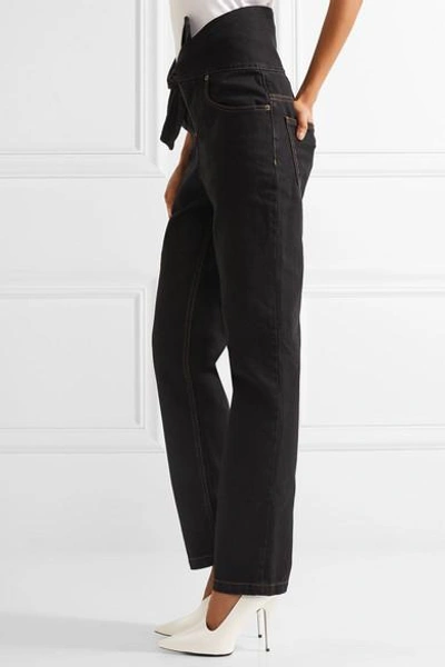 Shop Y/project Tie-front High-rise Straight-leg Jeans