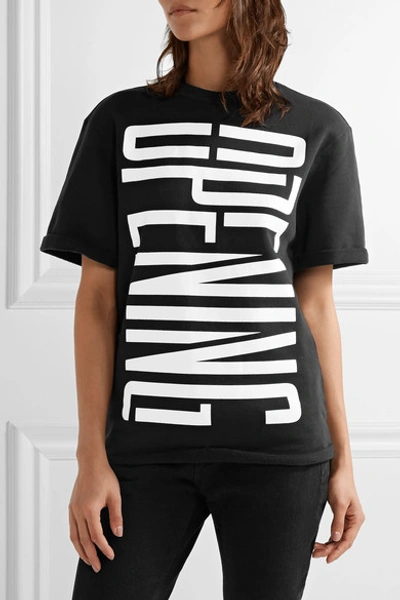 Shop Opening Ceremony Printed Cotton Top In Black