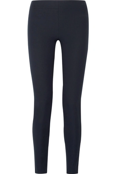 Shop Joseph Stretch-gabardine Leggings In Midnight Blue