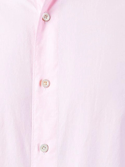 Shop Finamore 1925 Napoli Classic Long Sleeve Shirt - Pink