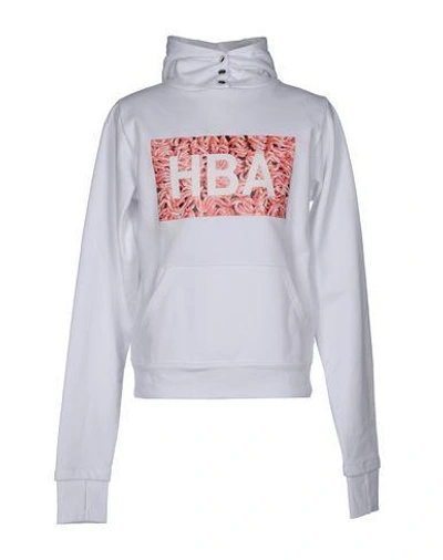 Shop Hood By Air Hooded Sweatshirt In White