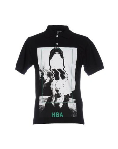 Shop Hood By Air Polo Shirt In Black