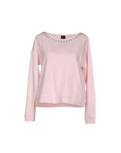 Shop Pinko Sweatshirt In Light Pink
