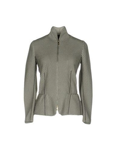 Shop Giorgio Armani Cardigan In Grey