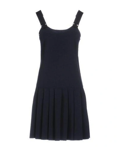 Shop Marc By Marc Jacobs Short Dresses In Dark Blue