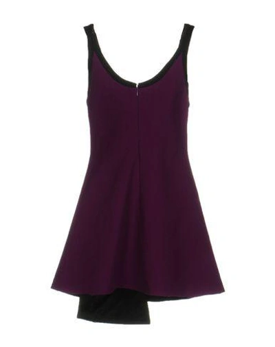 Shop Fausto Puglisi Short Dresses In Purple