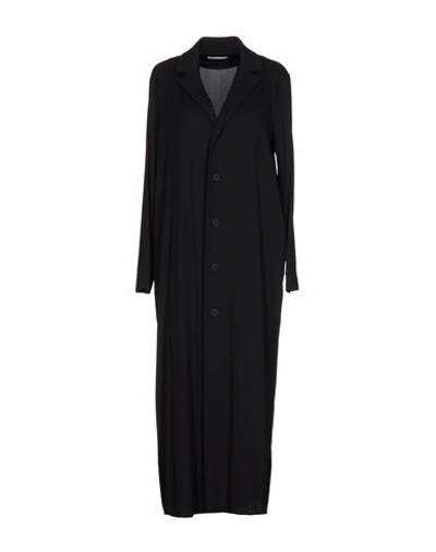 Issey Miyake Overcoats In Black