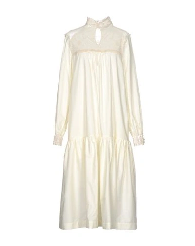 Veronique Branquinho 3/4 Length Dresses In Ivory