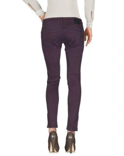 Shop Pinko Casual Pants In Purple