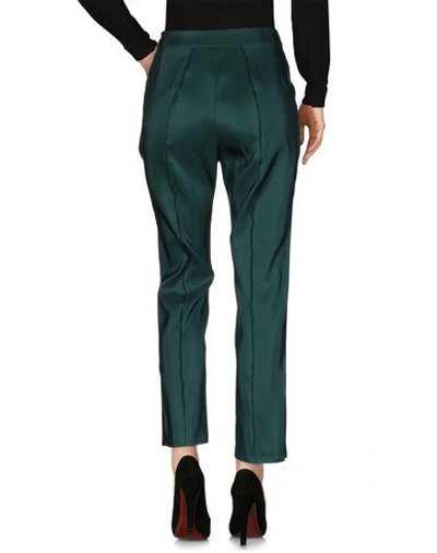 Shop Rosie Assoulin Casual Pants In Dark Green