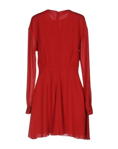 Shop Giamba Short Dress In Red