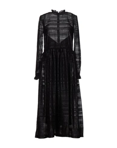 Markus Lupfer Midi Dress In Black