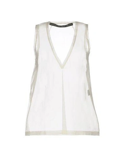 Shop Barbara Bui Silk Top In Beige