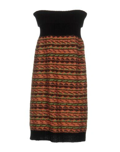 M Missoni Short Dress In Salmon Pink