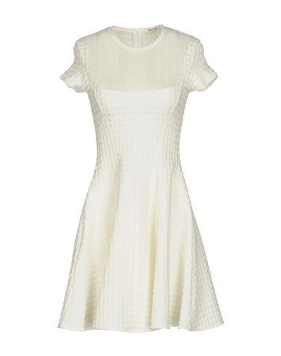 Miu Miu Short Dresses In White