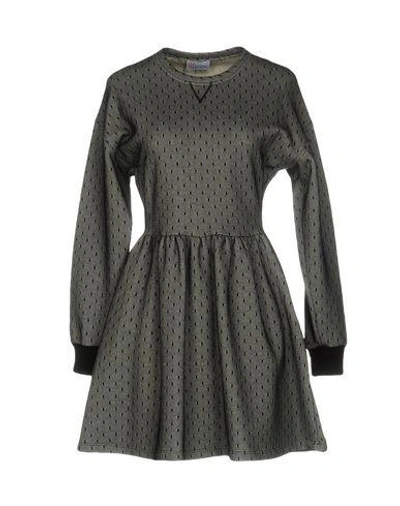Shop Red Valentino Short Dresses In Grey