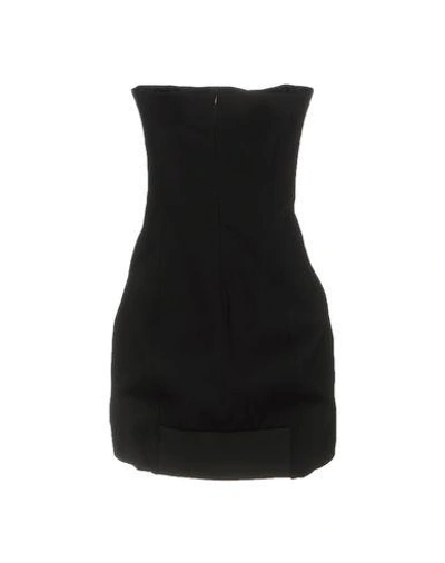 Shop Anthony Vaccarello Short Dress In Black