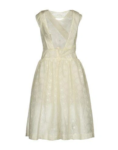 Shop Simone Rocha Knee-length Dress In Ivory