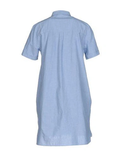 Shop Ymc You Must Create Short Dresses In Sky Blue