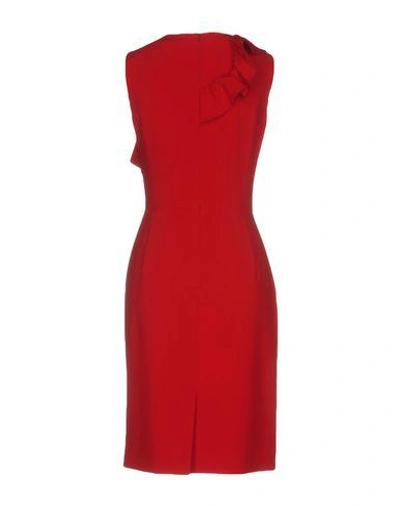 Shop Boutique Moschino Knee-length Dresses In Red
