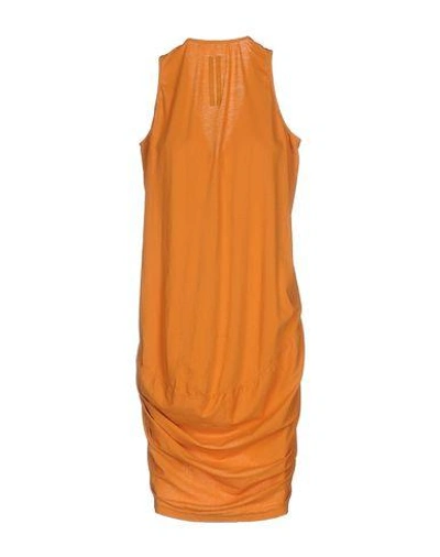 Shop Rick Owens Drkshdw Short Dress In Orange