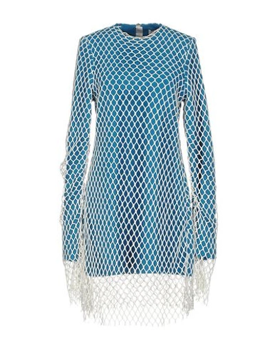 Marques' Almeida Short Dress In Turquoise