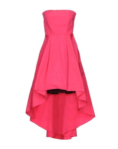 Pinko Short Dresses In Fuchsia