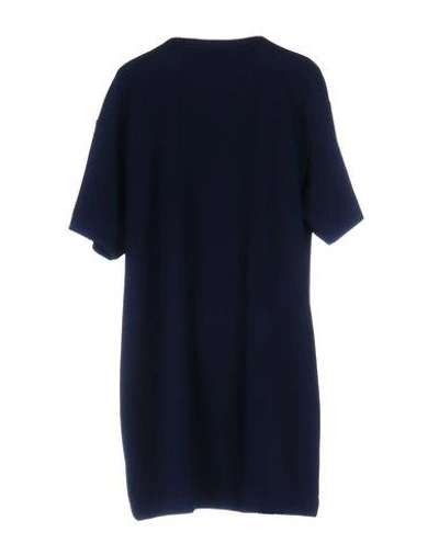 Shop Love Moschino Short Dresses In Dark Blue