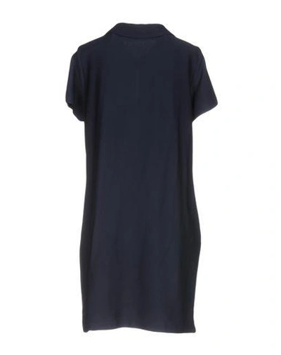 Shop Ymc You Must Create Short Dresses In Dark Blue