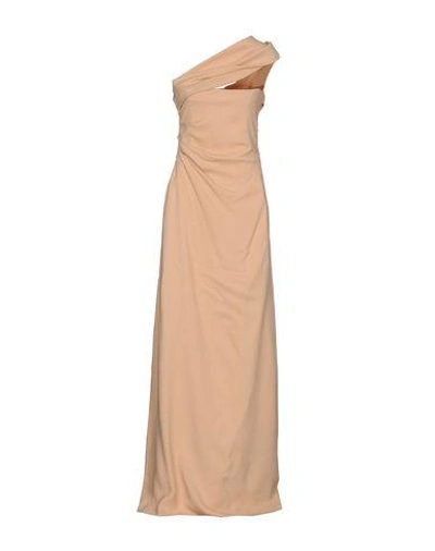Shop Dsquared2 Long Dresses In Pale Pink