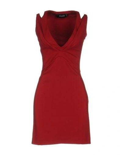 Dsquared2 Short Dresses In Red