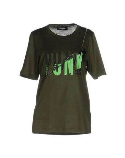 Dsquared2 T-shirt In Military Green