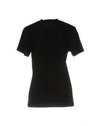 Shop Au Jour Le Jour Woman T-shirt Black Size 2 Cotton