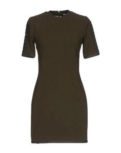 Dsquared2 Short Dress In Military Green