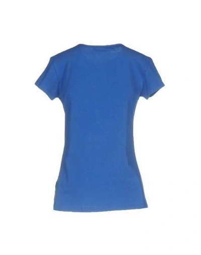 Shop Love Moschino T-shirts In Blue