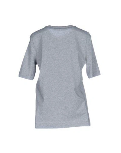 Shop Love Moschino T-shirts In Light Grey