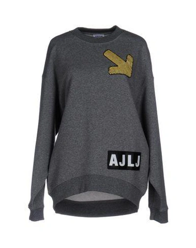 Shop Au Jour Le Jour Sweatshirts In Grey