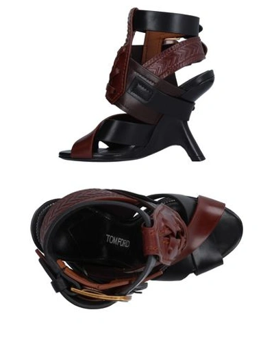 Tom Ford Sandals In Brown