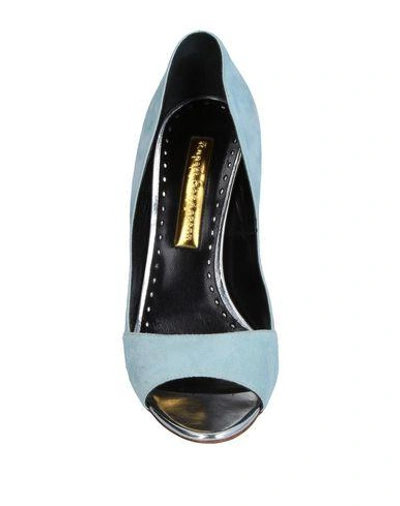 Shop Rupert Sanderson Pumps In Sky Blue