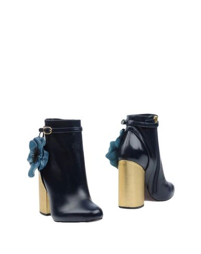 Laurence Dacade Ankle Boots In Dark Blue