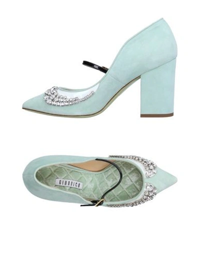 Giannico Pumps In Light Green
