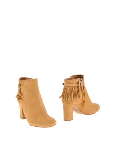 Tabitha Simmons Ankle Boots In Camel