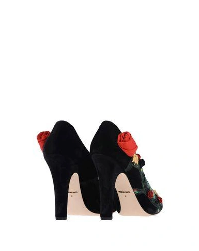 Dolce & Gabbana Pointedtoe Geometricheel Flat Shoes In Black