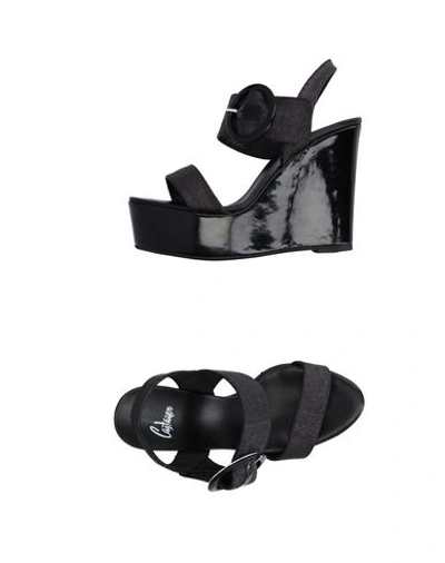 Castaã±er Sandals In Black