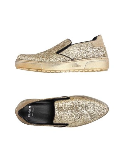 Pinko Sneakers In Gold