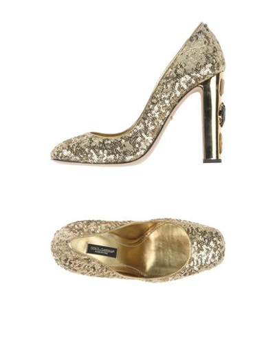 Dolce & Gabbana Pump In Gold