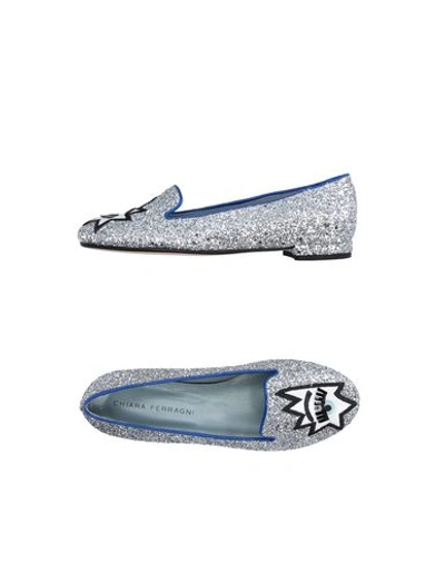 Chiara Ferragni Loafers In Silver