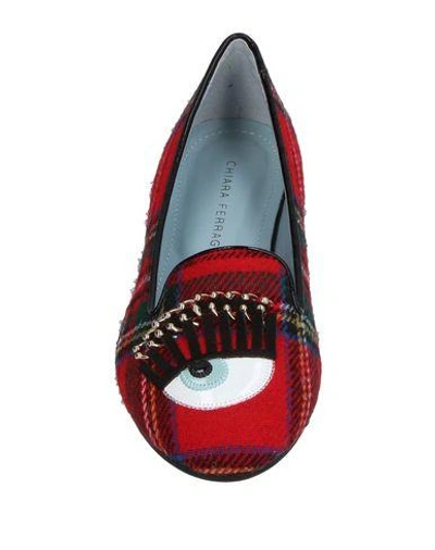 Shop Chiara Ferragni Loafers In Red
