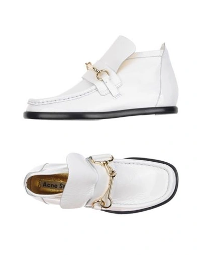 Acne Studios Ankle Boots In White