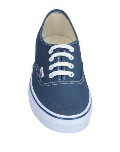 Shop Vans Woman Sneakers Blue Size 7.5 Textile Fibers